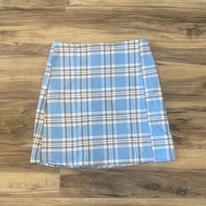 Altard State - Blue & Black Plaid Skirt